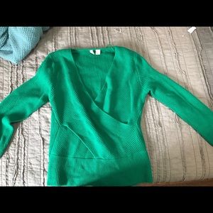 Stunning green sweater from Anthropologie.